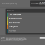 Screen shot of the RESET Development website.