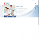 Screen shot of the Fast KK Carpet Clean website.