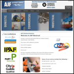 Screen shot of the AJF Electrical Services website.