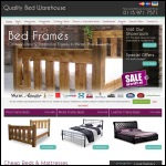 Screen shot of the Quality Bed Warehouse website.