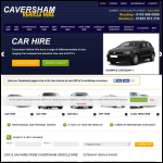 Screen shot of the Caversham Vehicle Hire Ltd website.