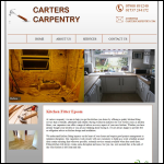 Screen shot of the Carterscarpentry website.