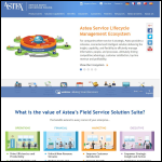 Screen shot of the Astea UK Ltd website.