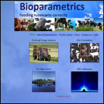 Screen shot of the Bioparametrics website.