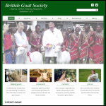 Screen shot of the British Goat Society website.