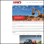Screen shot of the Hand Engineering Ltd website.