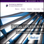 Screen shot of the Physical Digital Ltd website.