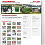 Screen shot of the Symms Fabrications website.