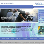 Screen shot of the Z Solutions website.