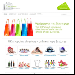 Screen shot of the Storesrus UK Shopping Directory website.