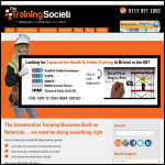 Screen shot of the The Training Societi Ltd website.