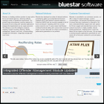 Screen shot of the Bluestar Software Ltd website.