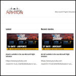 Screen shot of the C-Aviation website.