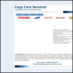 Screen shot of the Copy Care Services Uk Ltd website.
