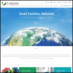 Screen shot of the Unisan Products website.