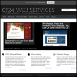 Screen shot of the CF24 Web Services website.