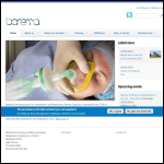 Screen shot of the BAREMA website.