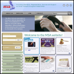 Screen shot of the The Motor Schools Association of Great Britain website.