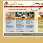 Screen shot of the The Worshipful Company of Spectacle Makers website.