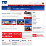 Screen shot of the Confederation of British Metalforming website.