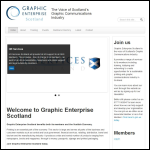 Screen shot of the Graphic Enterprise Scotland website.
