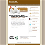 Screen shot of the Andpak Ltd website.