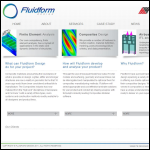 Screen shot of the Fluidform Design Ltd website.