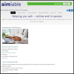Screen shot of the Aimiable Consulting Ltd website.