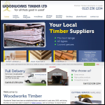 Screen shot of the Woodworks Timber website.