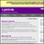Screen shot of the i-Print MK Ltd website.