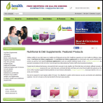 Screen shot of the Healthace website.