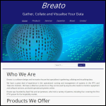 Screen shot of the Breato Ltd website.