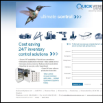 Screen shot of the Quickvend Systems LLP website.