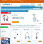 Screen shot of the Osmio Water Filters website.