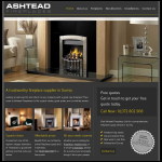 Screen shot of the Ashtead Fireplaces website.