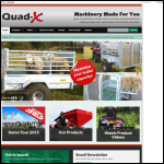 Screen shot of the Quad-X website.