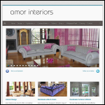 Screen shot of the Amor Interiors website.