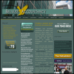 Screen shot of the Belsize Accountancy Ltd website.