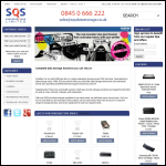 Screen shot of the SQS Ltd website.
