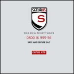 Screen shot of the Securus Security Ltd website.