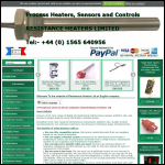 Screen shot of the Resistance Heaters Ltd website.