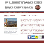 Screen shot of the Fleetwood Roofing website.