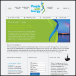 Screen shot of the People with Energy website.