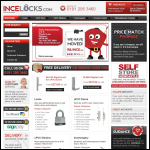 Screen shot of the Incelocks.com website.