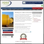 Screen shot of the Association for Petroleum and Explosives Administration website.