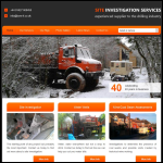 Screen shot of the Site Investigation Services website.