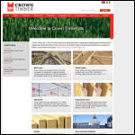 Screen shot of the Crown Timber plc website.
