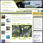 Screen shot of the Green Compliance plc website.