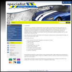 Screen shot of the Specialist Glazing Services Halifax Ltd website.