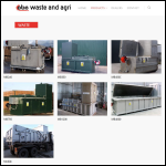 Screen shot of the OBE Waste & Agri Engineering Ltd website.